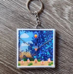 Birds on a wire Disney Pixar is short keychain